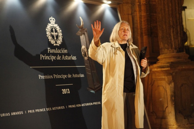 Llegada de Saskia Sassen, Premio Prncipe de Asturias de las Ciencias Sociales