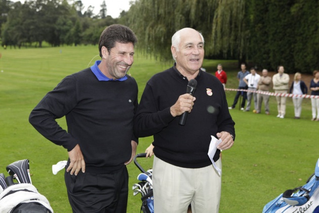 Jos Mara Olazbal, Premio Prncipe de Asturias de los Deportes, visita el Real Club de Golf de Castiello en Gijn