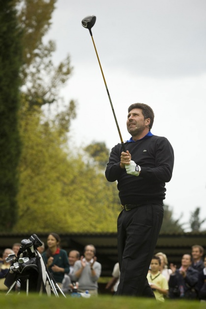 Jos Mara Olazbal, Premio Prncipe de Asturias de los Deportes, visita el Real Club de Golf de Castiello en Gijn