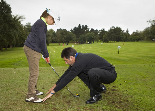 Jos Mara Olazbal, Premio Prncipe de Asturias de los Deportes, visita el Real Club de Golf de Castiello en Gijn