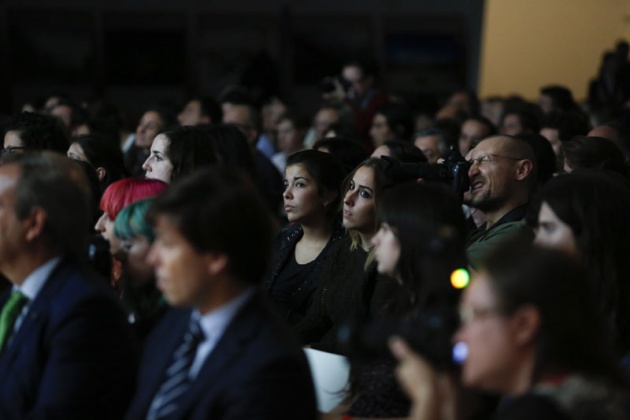 La fotgrafa Annie Leibovitz, Premio Prncipe de Asturias de Comunicacin y Humanidades, visita el Centro Niemeyer en Avils