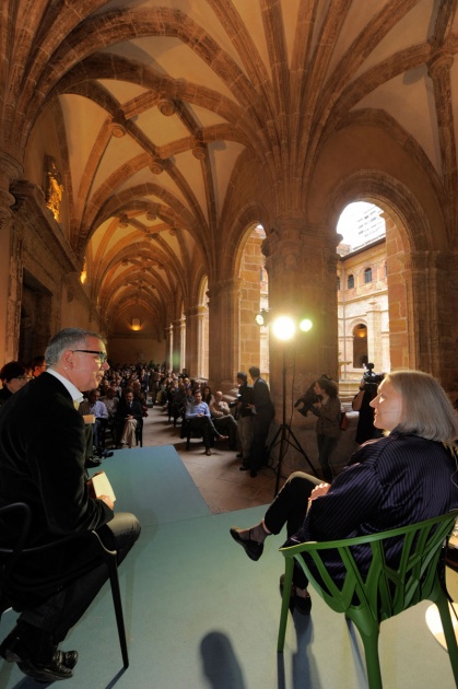 Charla de Saskia Sassen, Premio Prncipe de Asturias de Ciencias Sociales 2013, en el el Museo Arqueolgico