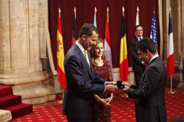 Recepcin de los Prncipes a los premiados con los Premios Prncipe de Asturias 2013