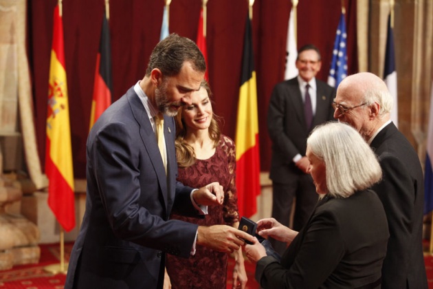 Recepcin de los Prncipes a los premiados con los Premios Prncipe de Asturias 2013