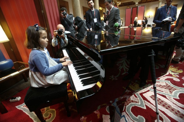 Ambiente en el Hotel de la Reconquista la maana de los Premios Prncipe de Asturias 2013