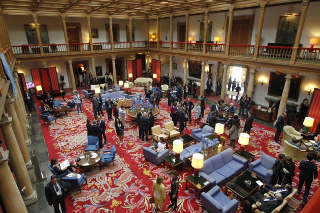 Ambiente en el Hotel de la Reconquista la maana de los Premios Prncipe de Asturias 2013