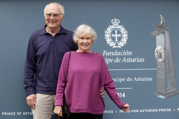 Llegada a Oviedo de Galen D. Stucky, Premio Prncipe de Asturias de la Ivestigacin Cientfica y Tcnica 2014