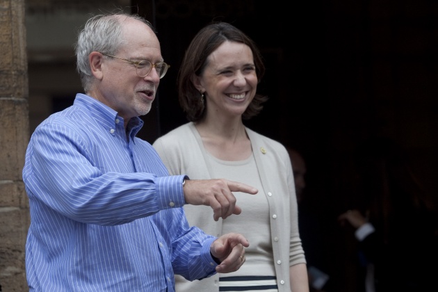 Llegada de Mark E. Davis, Premio Prncipe de Asturias de Investigacin Cientfica y Tcnica