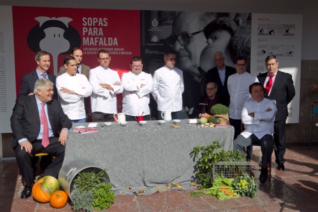 El humorista grfico ha inaugurado la exposicin "Quino por Mafalda" en el edificio Histrico de la Universidad de Oviedo