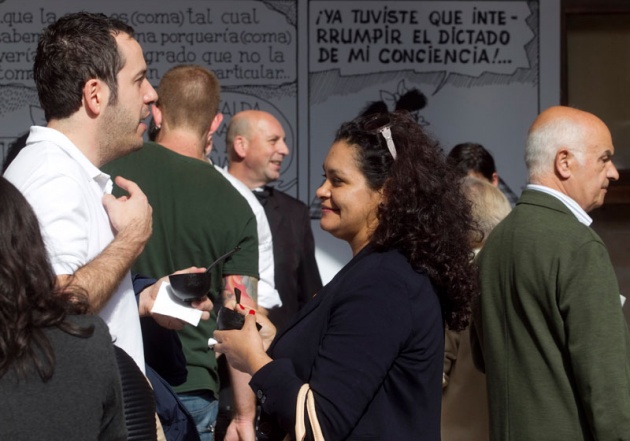 El humorista grfico ha inaugurado la exposicin "Quino por Mafalda" en el edificio Histrico de la Universidad de Oviedo