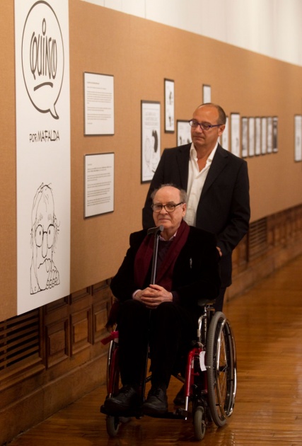 El humorista grfico ha inaugurado la exposicin "Quino por Mafalda" en el edificio Histrico de la Universidad de Oviedo