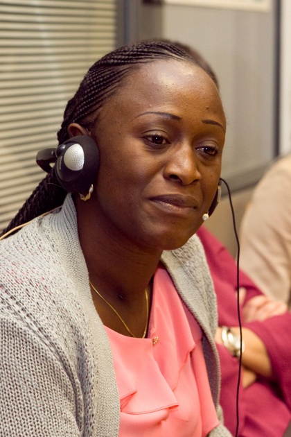 La periodista congolea se llev de Gijn el homenaje de los colectivos de mujeres, a las que sum a su lucha contra "el feminicidio" como estrategia de guerra
