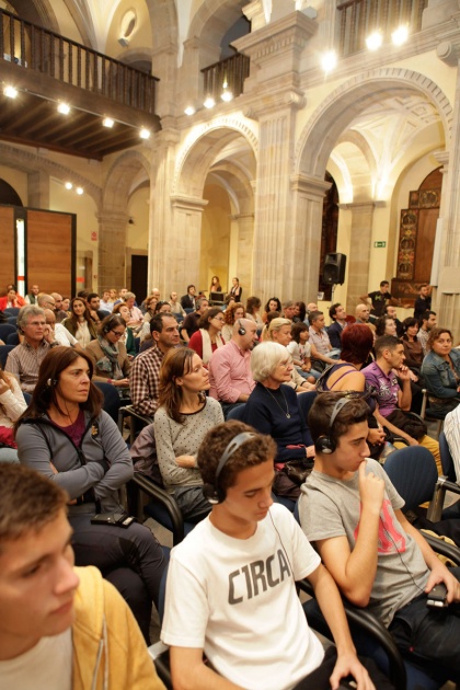 "Podis ser los mejores del mundo", asegura Wittenberg en su encuentro con un centenar de jvenes atletas gijoneses