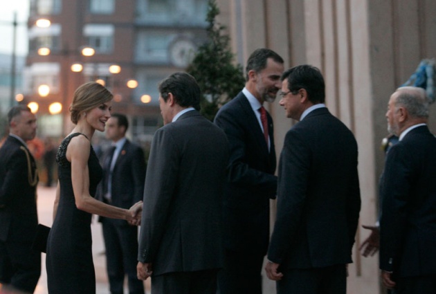 Llegada de los Reyes a Oviedo para la entrega de los Premios "Prncipe de Asturias" 2014