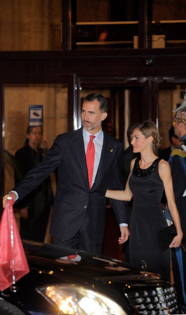 Llegada de los Reyes a Oviedo para la entrega de los Premios "Prncipe de Asturias" 2014