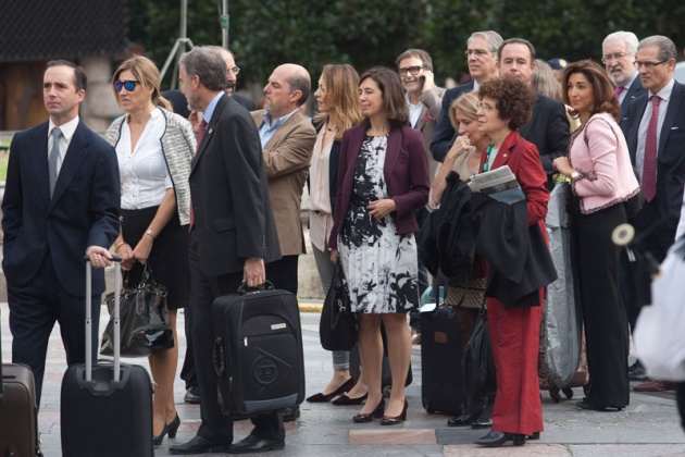 Ambiente el el hotel de la Reconquista en la maana de los premios "Prncipe de Asturias" 2014