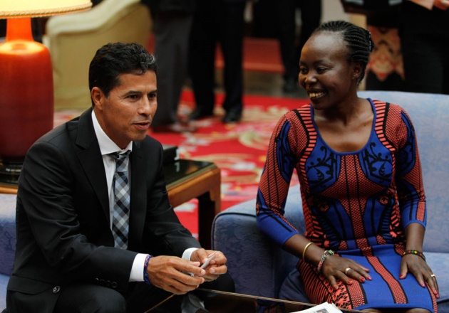 Ambiente el el hotel de la Reconquista en la maana de los premios "Prncipe de Asturias" 2014