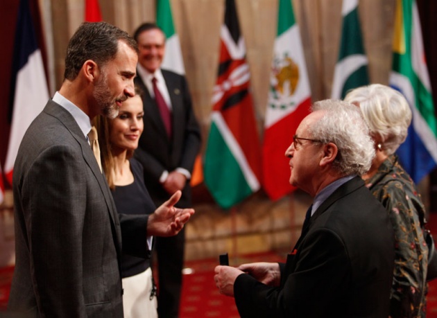 Los Prncipes reciben a los premiados en el hotel de la Reconquista