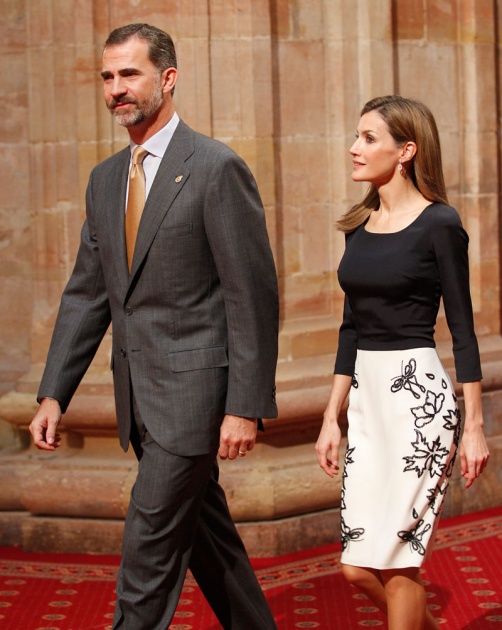 Los Prncipes reciben a los premiados en el hotel de la Reconquista