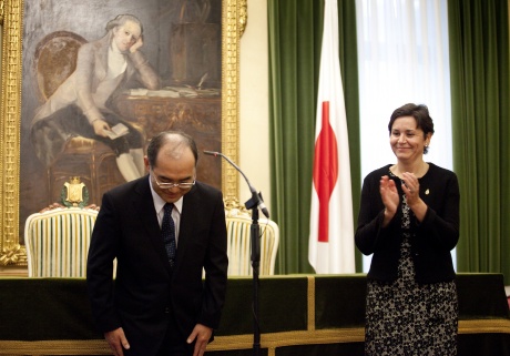 Reverencia a Jovellanos de los samuri de Fukushima