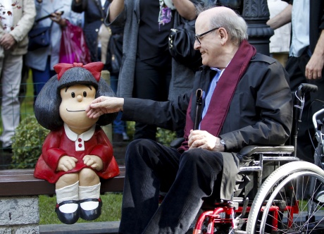 Quino descubre a Mafalda en Oviedo