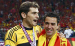 Iker Casillas y Xavi Hern�ndez